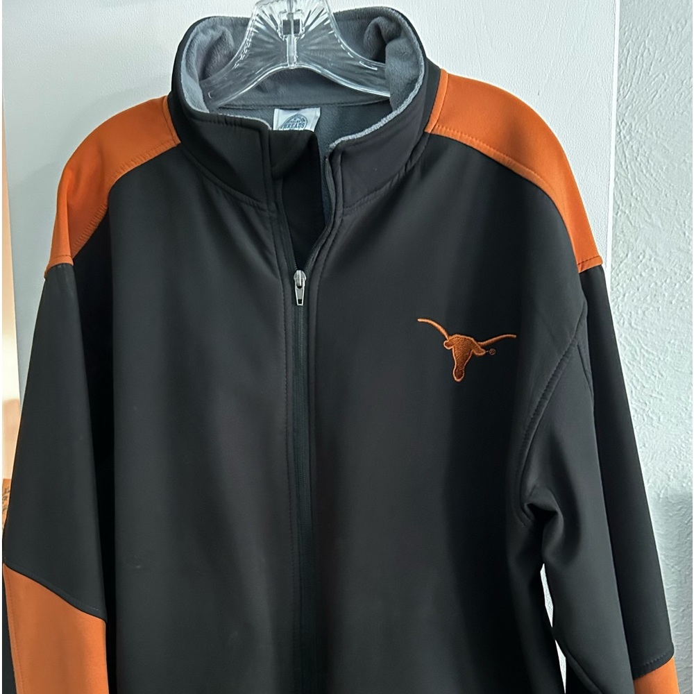 SOLD University of Texas XL 46/48 Black and Orange Embroidered lined jacket